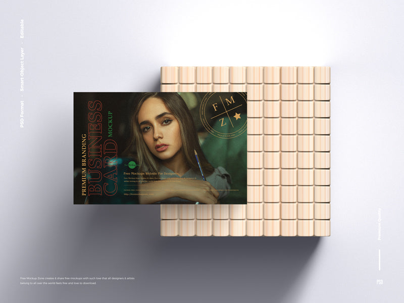 Free Premium Branding Business Card Mockup