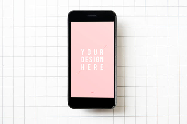 Free Premium Mobile Phone Screen Mockup Template Psd