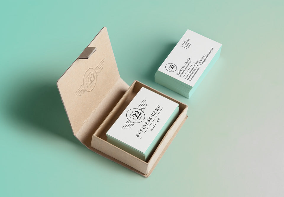 Free Psd Business Card Mock-Up