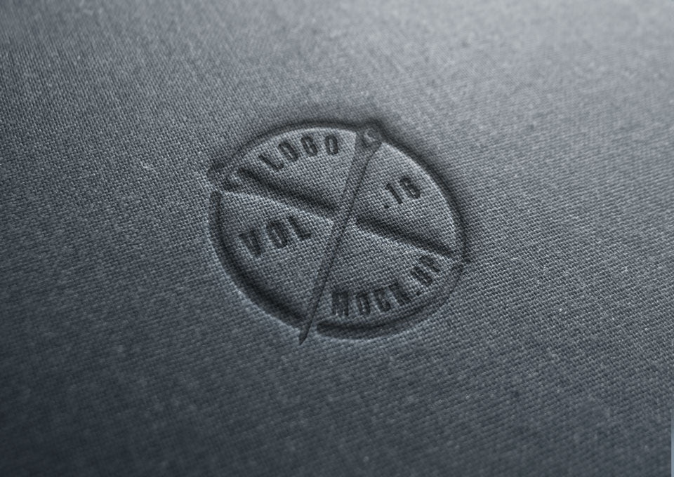 Free Linen Logo Mockup Template Psd