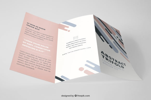 Free Professional Trifold Brochure Mockup Psd