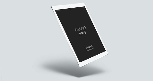 Free Psd Ipad Air 2 Gravity Mockup