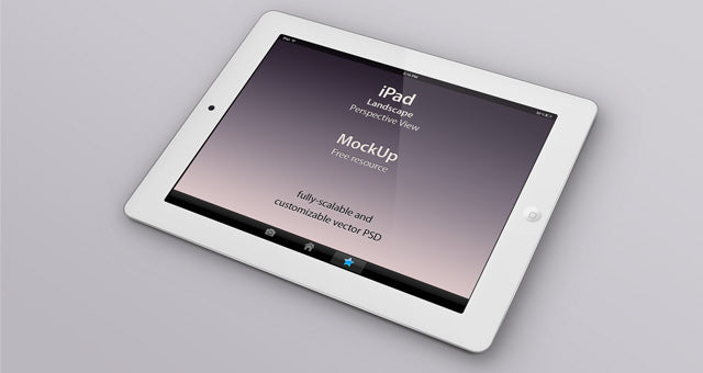 Free Psd Ipad Perspective Mockup