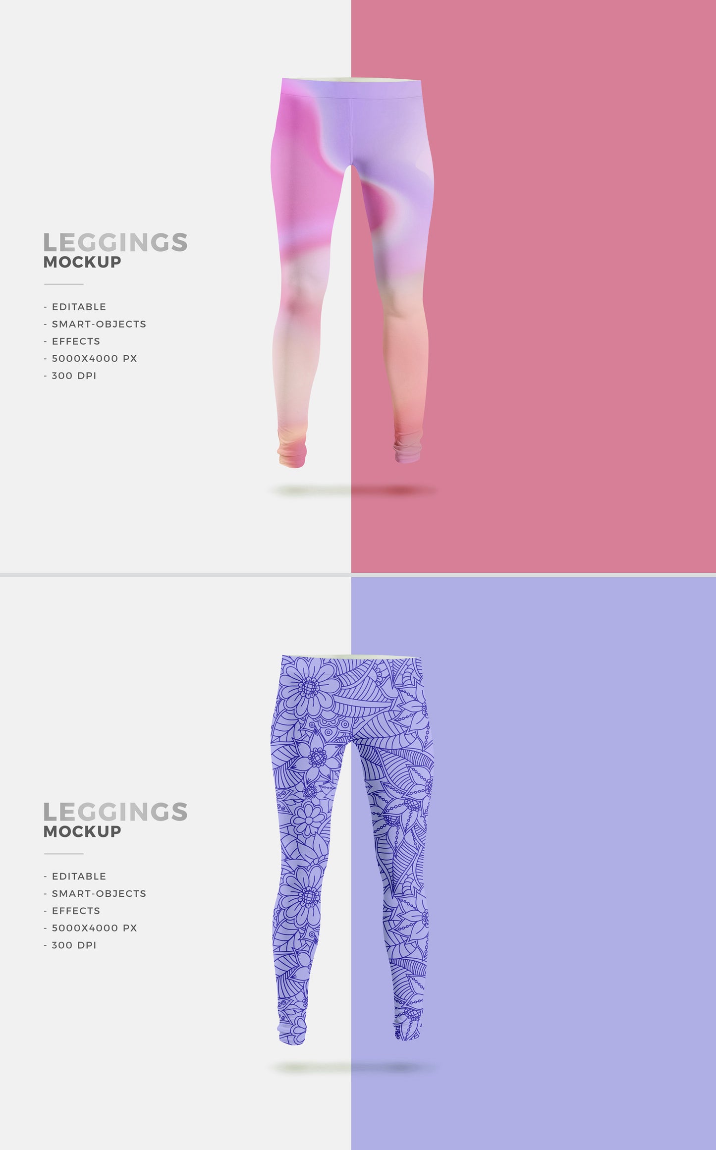 Free Psd Laddies Fashion Leggings Mockup