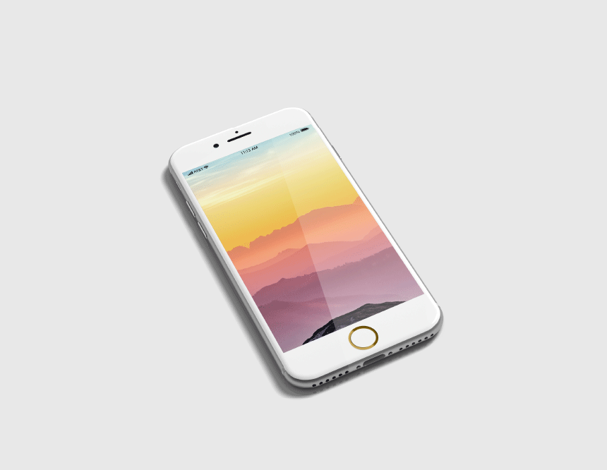Free Psd Minimalistic Phone Mockup