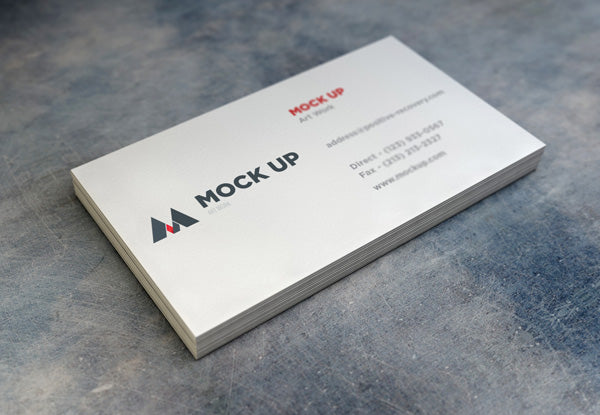 Free Realistic Business Card Mockup #2