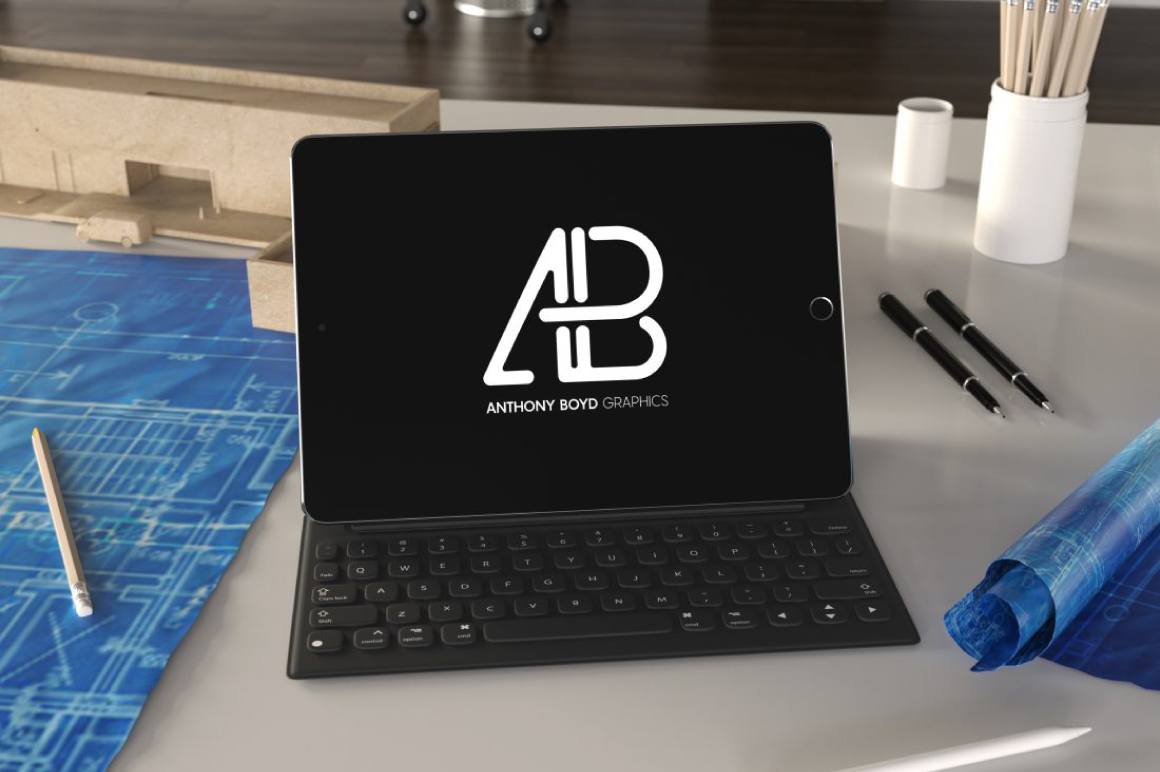 Free Realistic Ipad Pro Mockup Vol.4