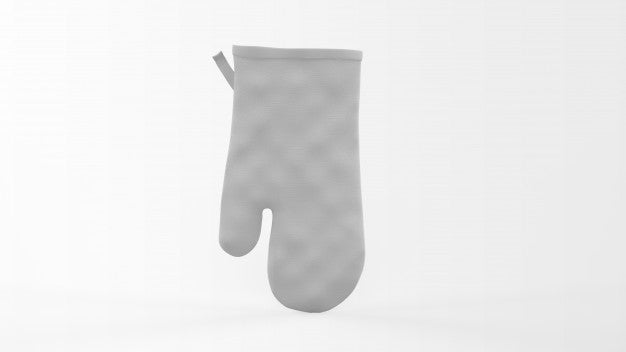Free Realistic Kitchen Mitt Isolated On White Psd