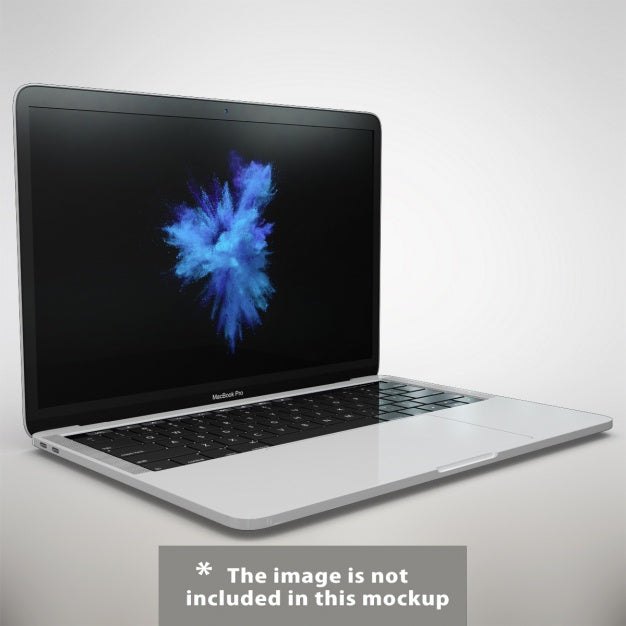 Free Realistic Laptop Presentation Psd
