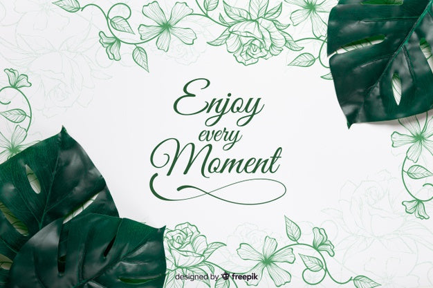 Free Realistic Leaves In Corner On Paper With Message Psd