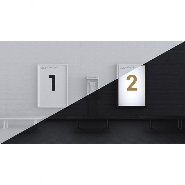 Free Realistic Poster Presentation Psd