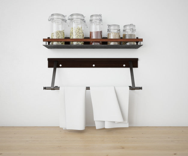 Free Realistic Utensils Kitchen Mockup Psd