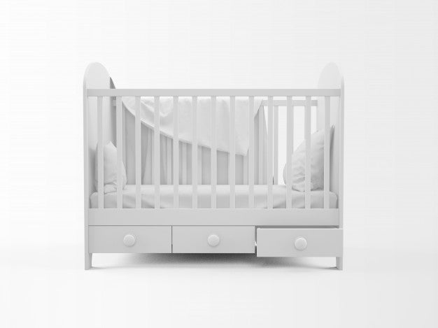 Free Realistic White Cradle Isolated On White Psd