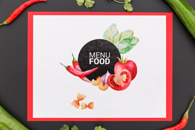 Free Restaurant Menu Concept Mockup Psd