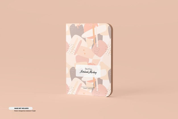 Free Round Corner Notebook Mockup Psd