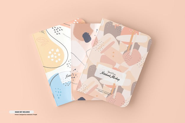 Free Round Corner Notebook Mockup Psd