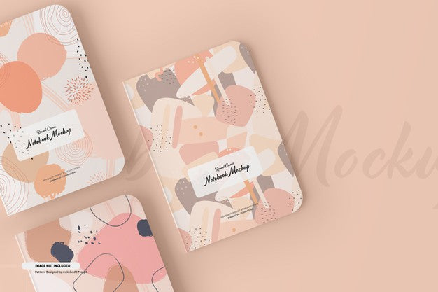 Free Round Corner Notebook Mockup Psd