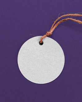 Free Round Product Tag Mockup Psd