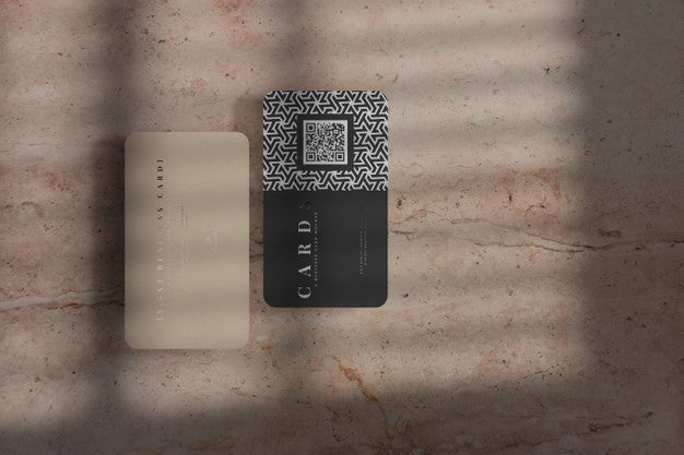 Free Rounded Corner Business Cards Mockup Psd