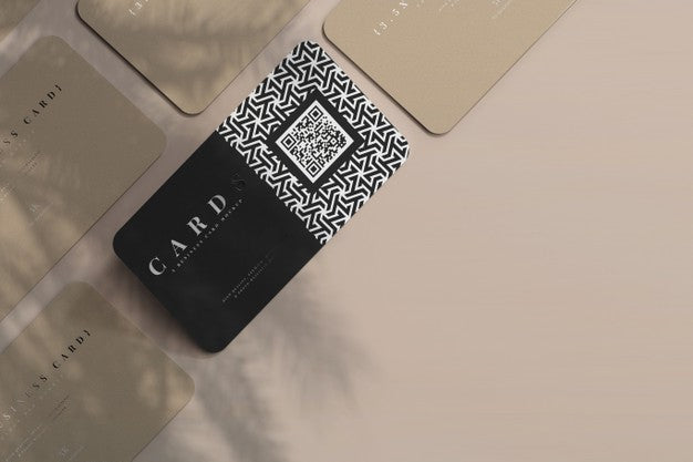 Free Rounded Corner Business Cards Mockup Psd