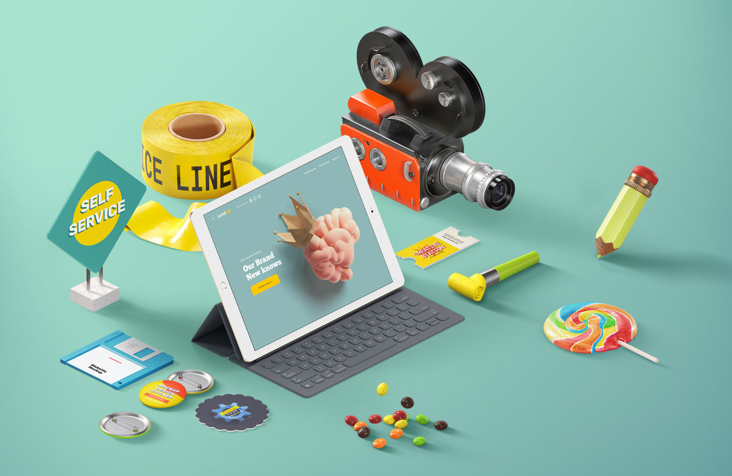 Free Creative Hero Mockups and Header Image Mockup