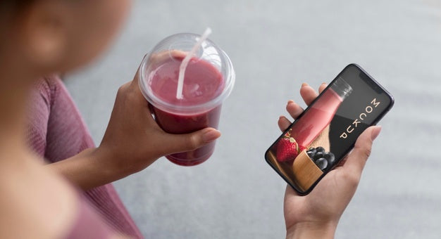 Free Selfcare At Home With Device Mockup Psd