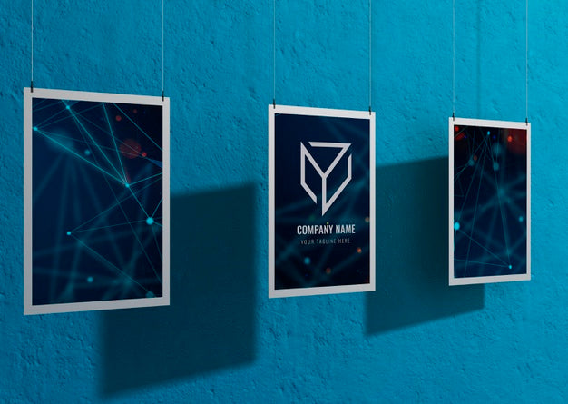 Free Set Of Business Hanging Corporate Identity Mock-Up Psd