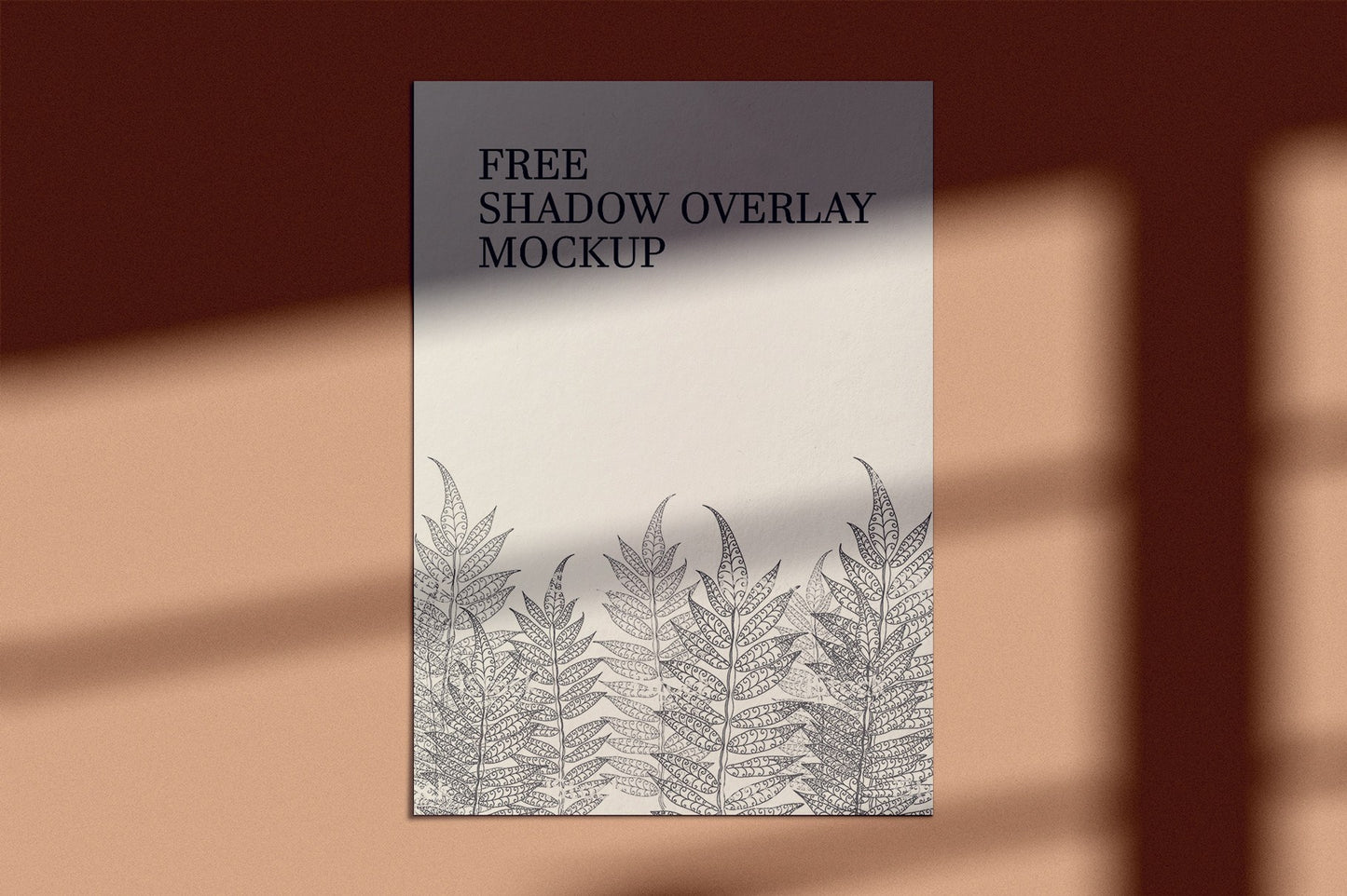 Free Shadow Overlay PSD Mockup