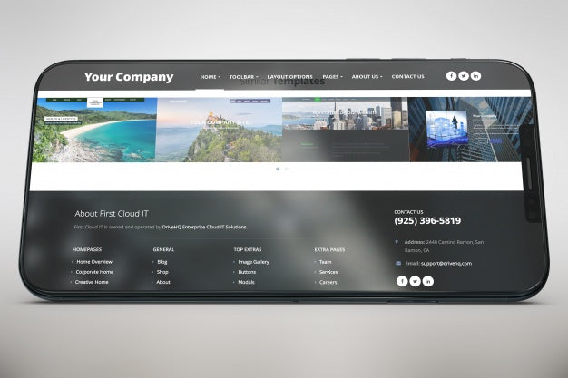 Free Shiny Smartphone Mock Up Psd