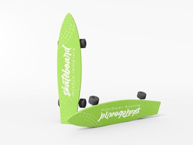 Free Skateboard Vinyl Wrap Sticker Mockup Psd