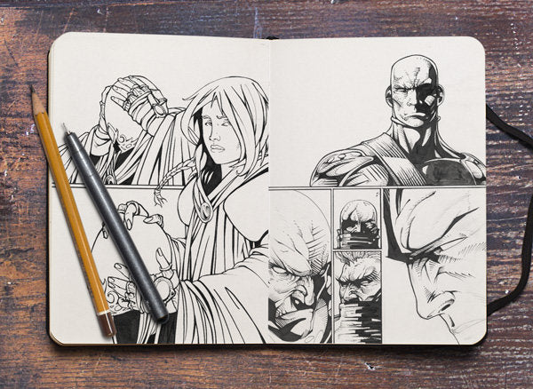 Free Sketchbook Mockup Psd