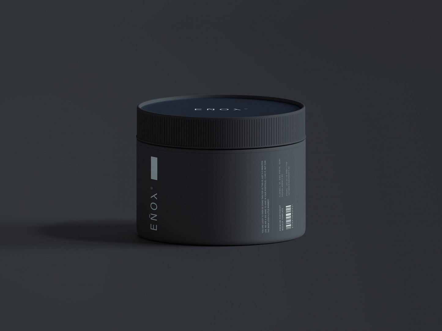 Free Small Plastic Jar Mockup