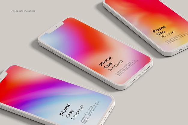 Free Smartphone Clay Mockup Psd