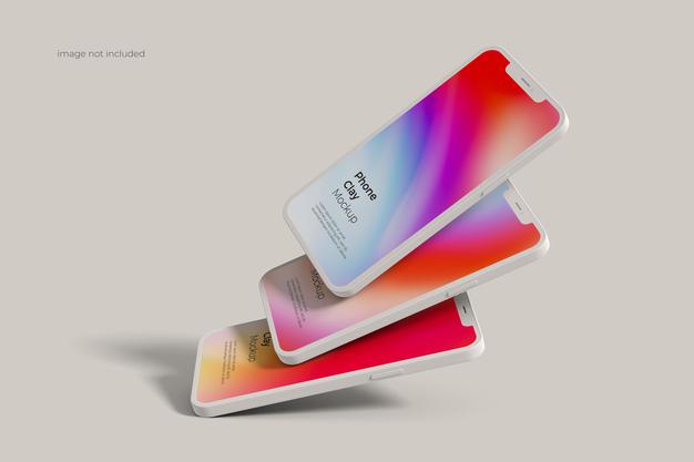Free Smartphone Clay Mockup Psd