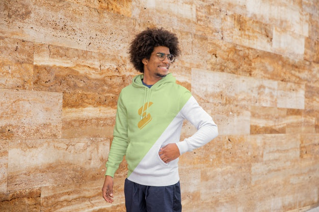 Free Smiley Man Wearing Hoodie Psd