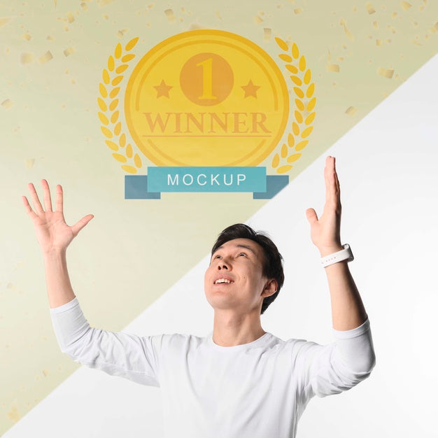 Free Smiley Man Wearing Watch Psd