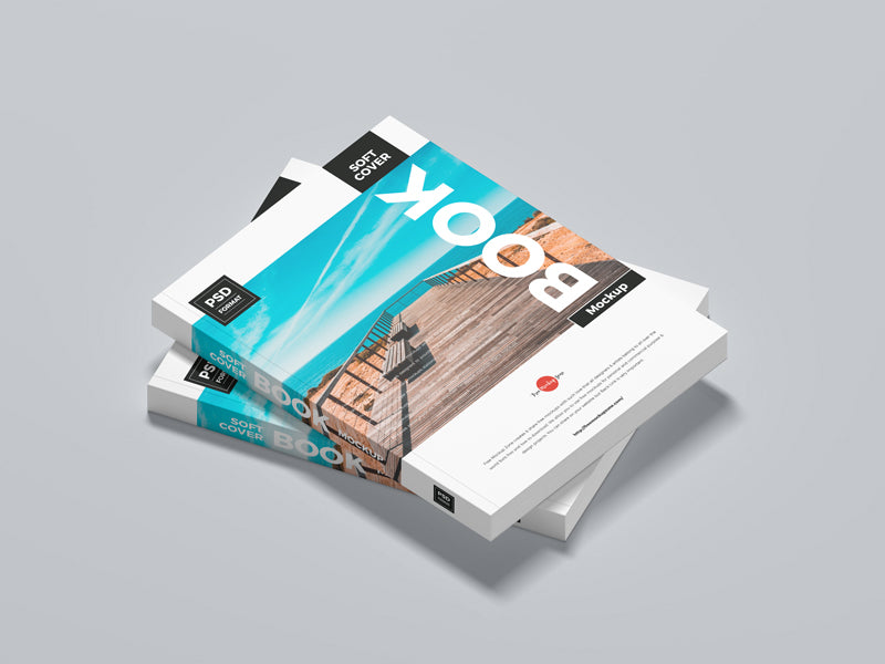 Free Soft Cover Book Mockup – CreativeBooster