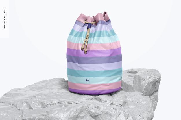 Free Solid Canvas Hamper Mockup Psd