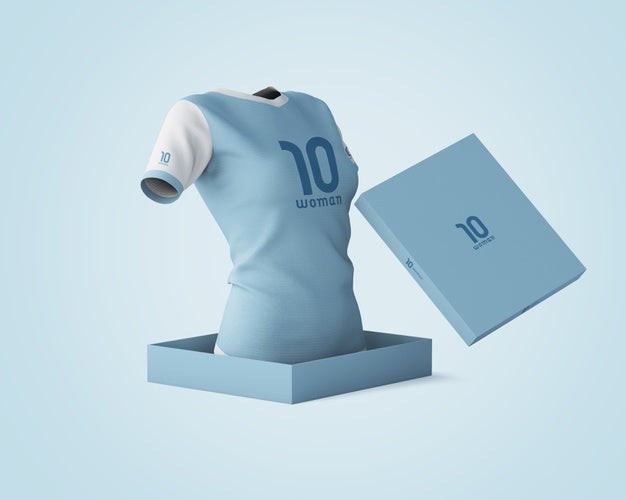 Free Sports Shirt Mockup With Brand Logo Psd