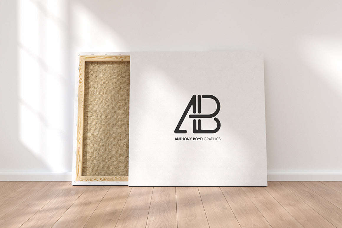 Free Square Canvas Mockup