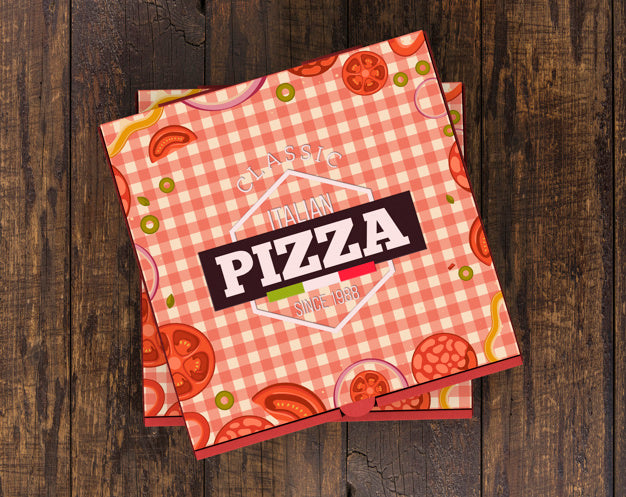 Free Stacked Pizza Boxes Mockup Psd