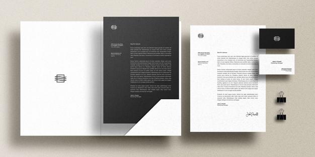 Free Stationary Set Mockup Psd