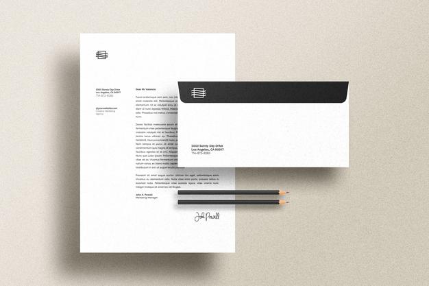 Free Stationary Set Mockup Psd