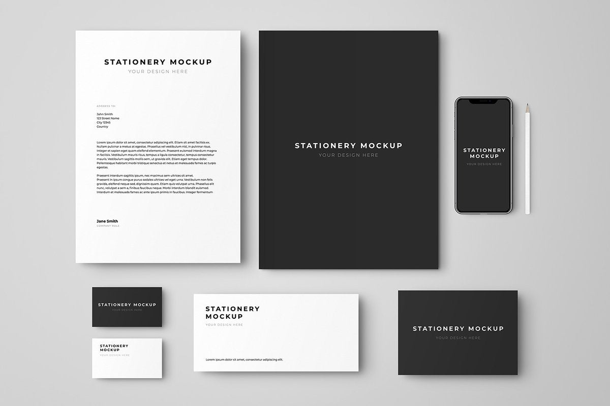 Free Stationery & Branding Set Mockup
