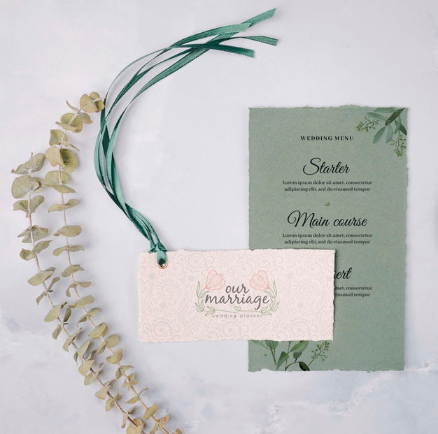 Free Stationery Colorful Wedding Invitation Psd