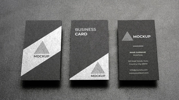 Free Stationery Mock-Up On Dark Concrete Psd