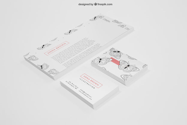 Free Stationery Mockup With Creative Banners And Business Cards Psd