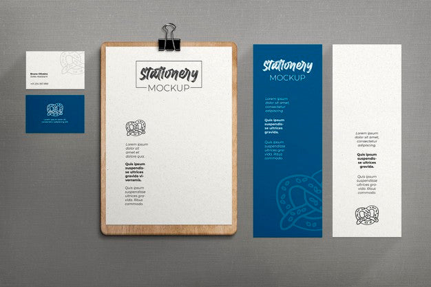 Free Stationery Set Mockup Psd