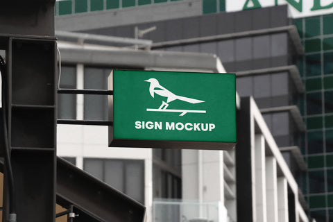 Free Store Sign Psd Mockup