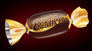 Free Sweet Toffee / Candy Wrapper Mock-Up Psd & Design Template